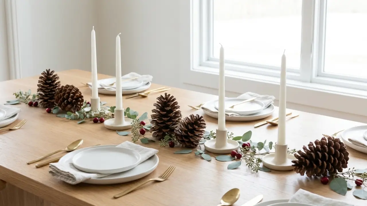 Decoração para Mesa de Natal 2025 – Ideias simples e lindas para copiar