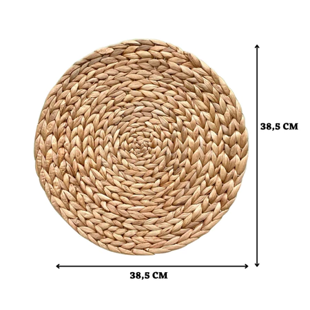 jogo americano redondo palha