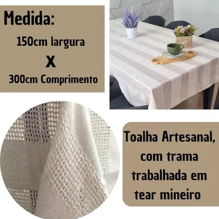 toalha de mesa rustica